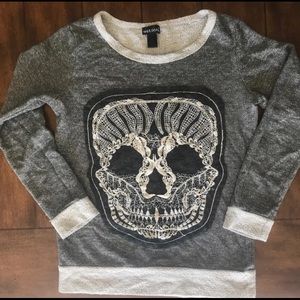 Lace Skull Sweater
